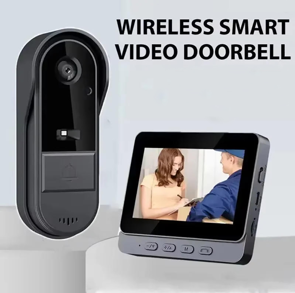 Smart Home Video Doorbell Installation - Wire-Free 2.4G Smart Doorbell Camera System