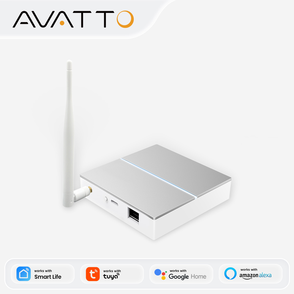 Smart Home Zentrale - AVATTO Tuya ZigBee Gateway with Antenna