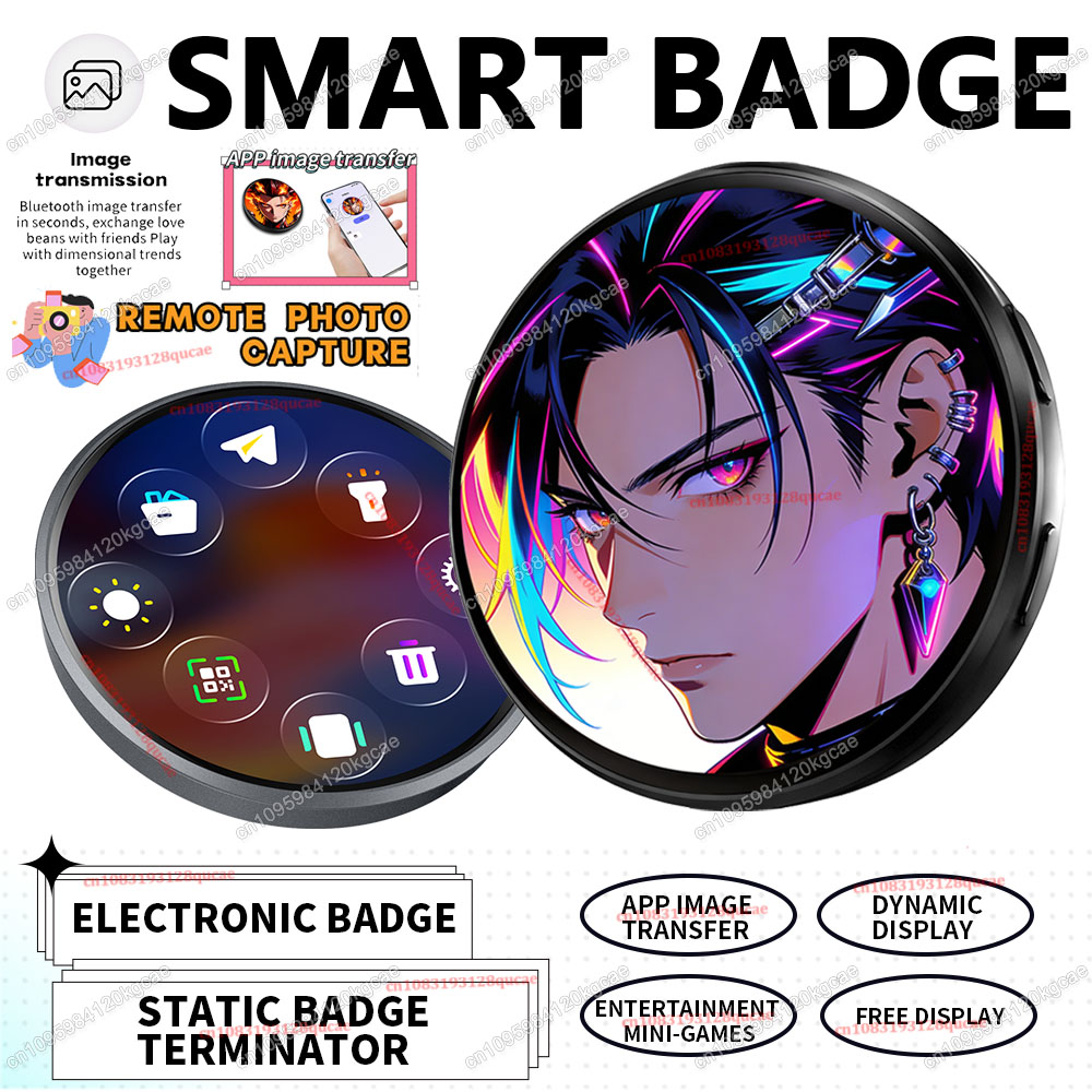Smart Home Icon - New Anime E-Badge Display Pin Touch