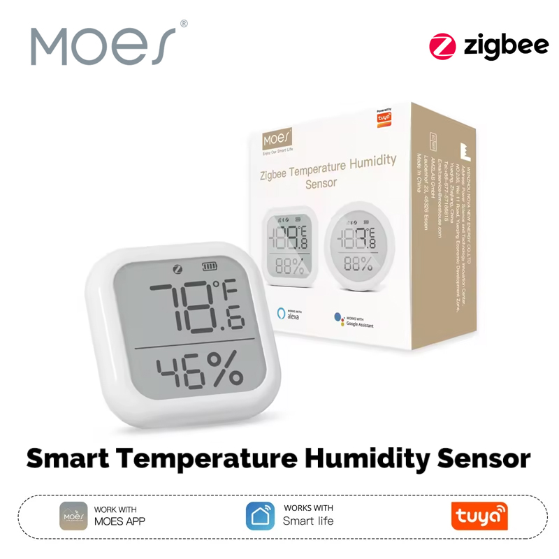 Smart Home Zentrale - MOES Tuya ZigBee Smart Home Temperature