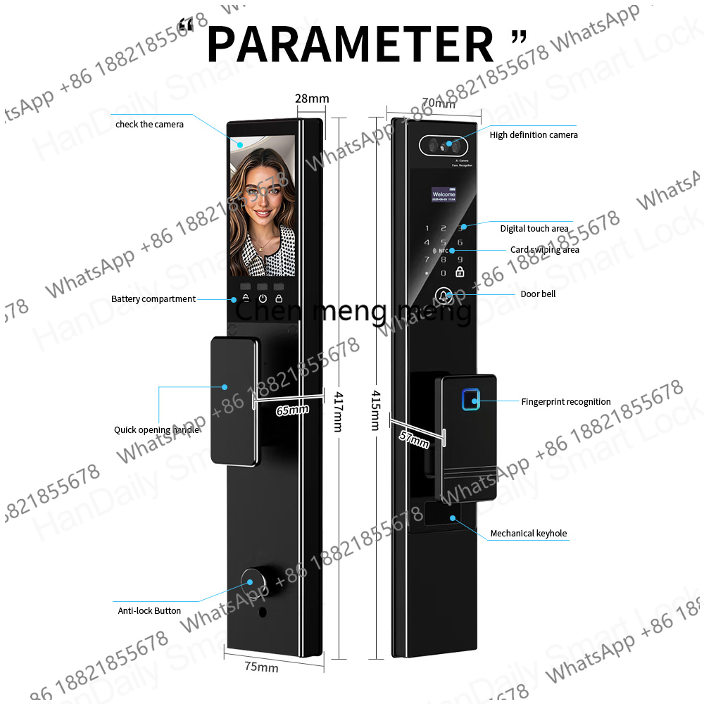 Handaily Fingerprint Video Int - Smart Home Video Doorbell Installation ulasan dan harga