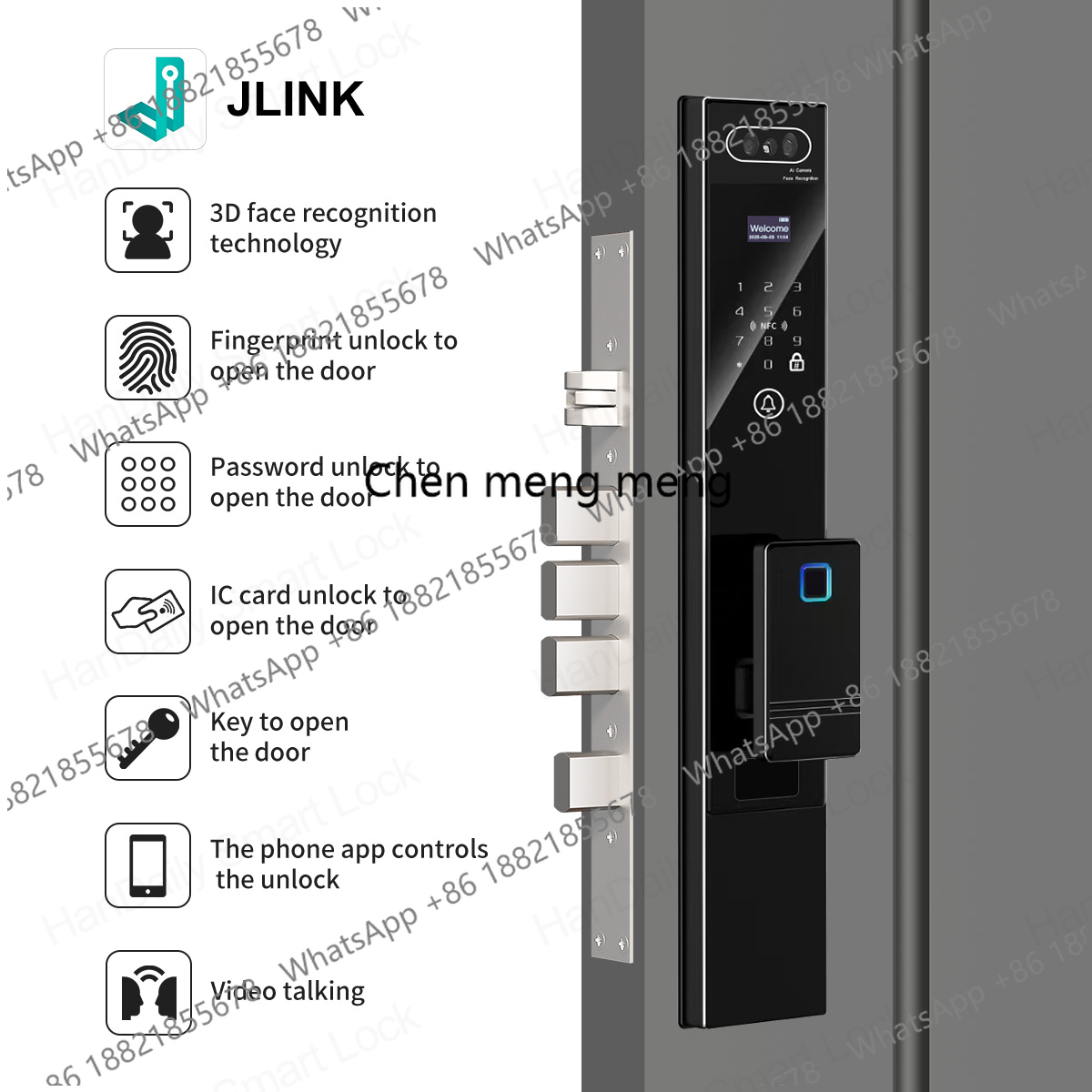 Handaily Fingerprint Video Int - Smart Home Video Doorbell Installation ulasan dan harga
