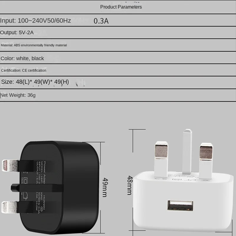 Universal 5V 2A UK Plug 3 Pin  - Smart Home Samsung ulasan dan harga