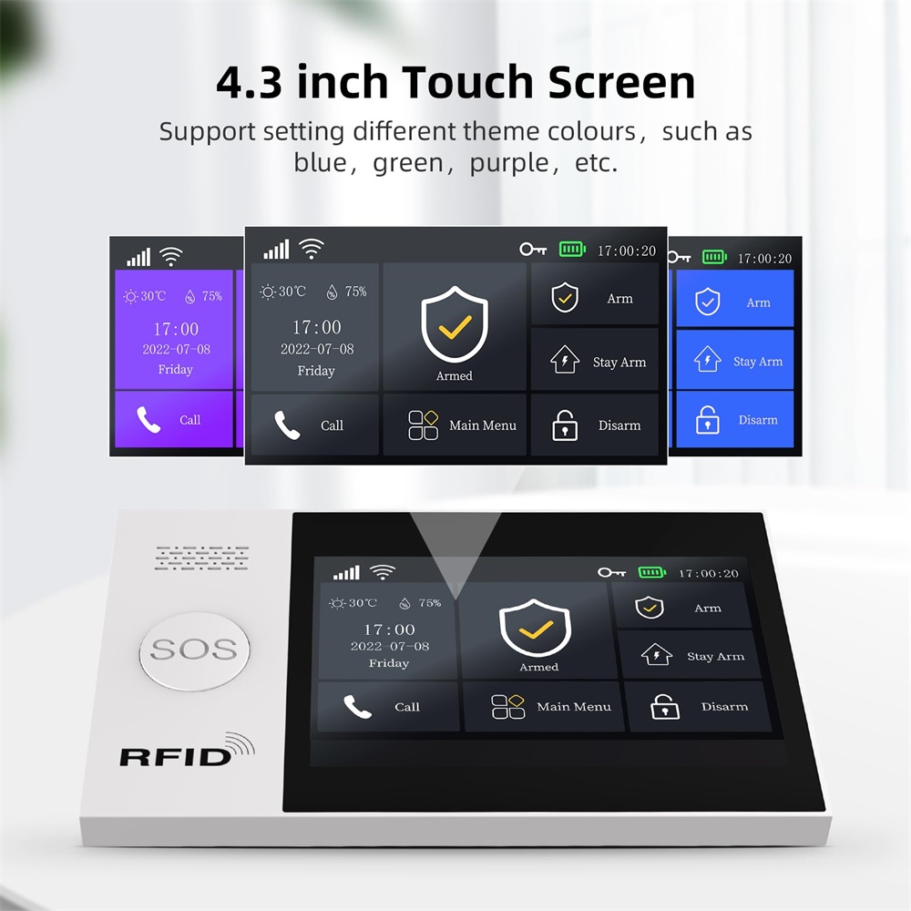 2.4G WIFI Smart GSM Alarm Syst - Smart Home Wiser ulasan dan harga