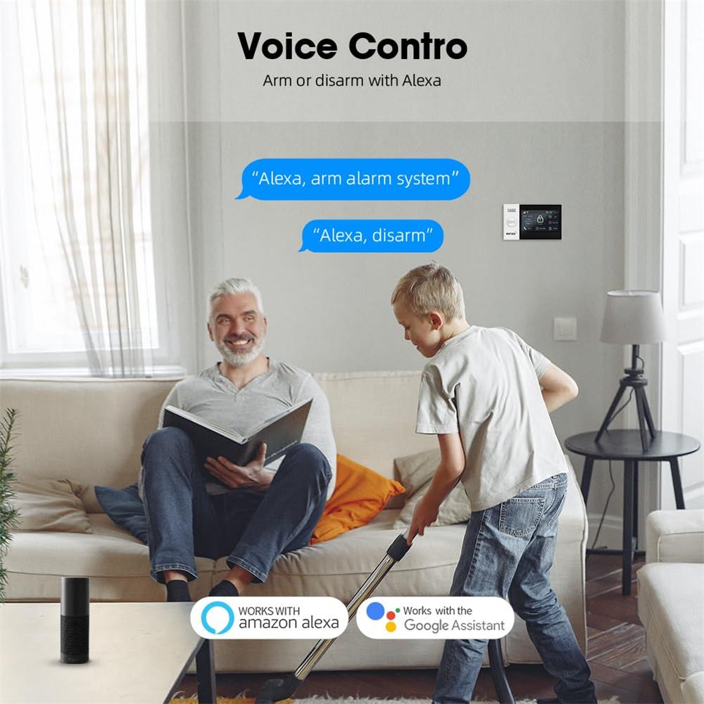 2.4G WIFI Smart GSM Alarm Syst - Smart Home Wiser ulasan dan harga