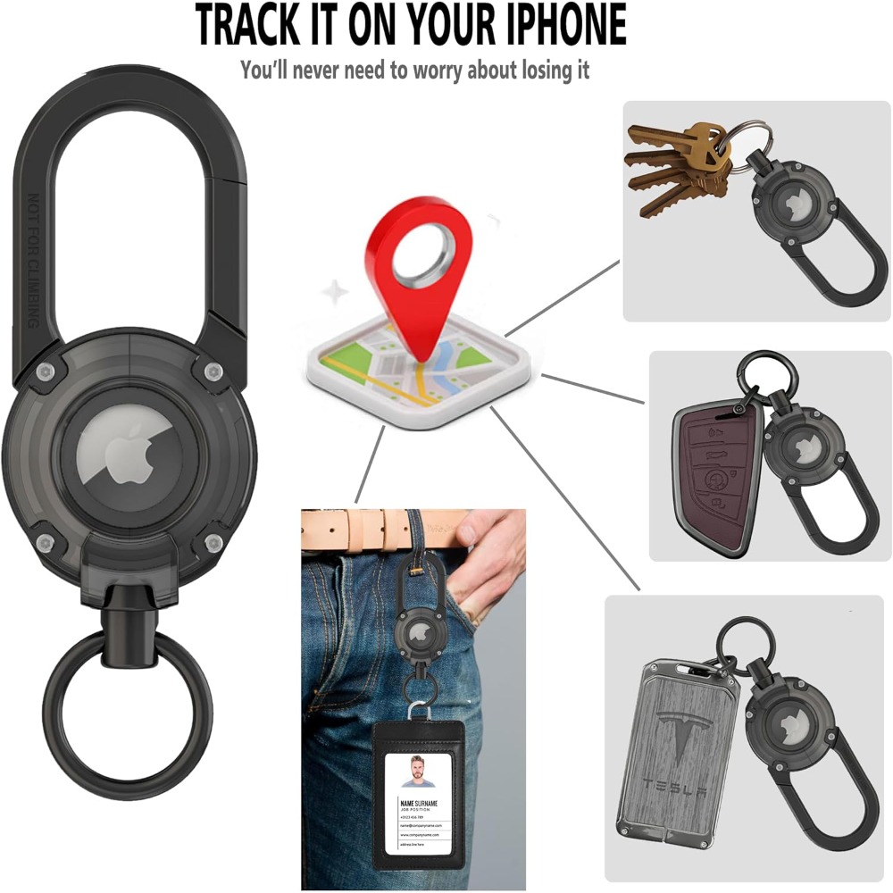 For AirTag Holder Keychain,All - Smart Home Group ulasan dan harga