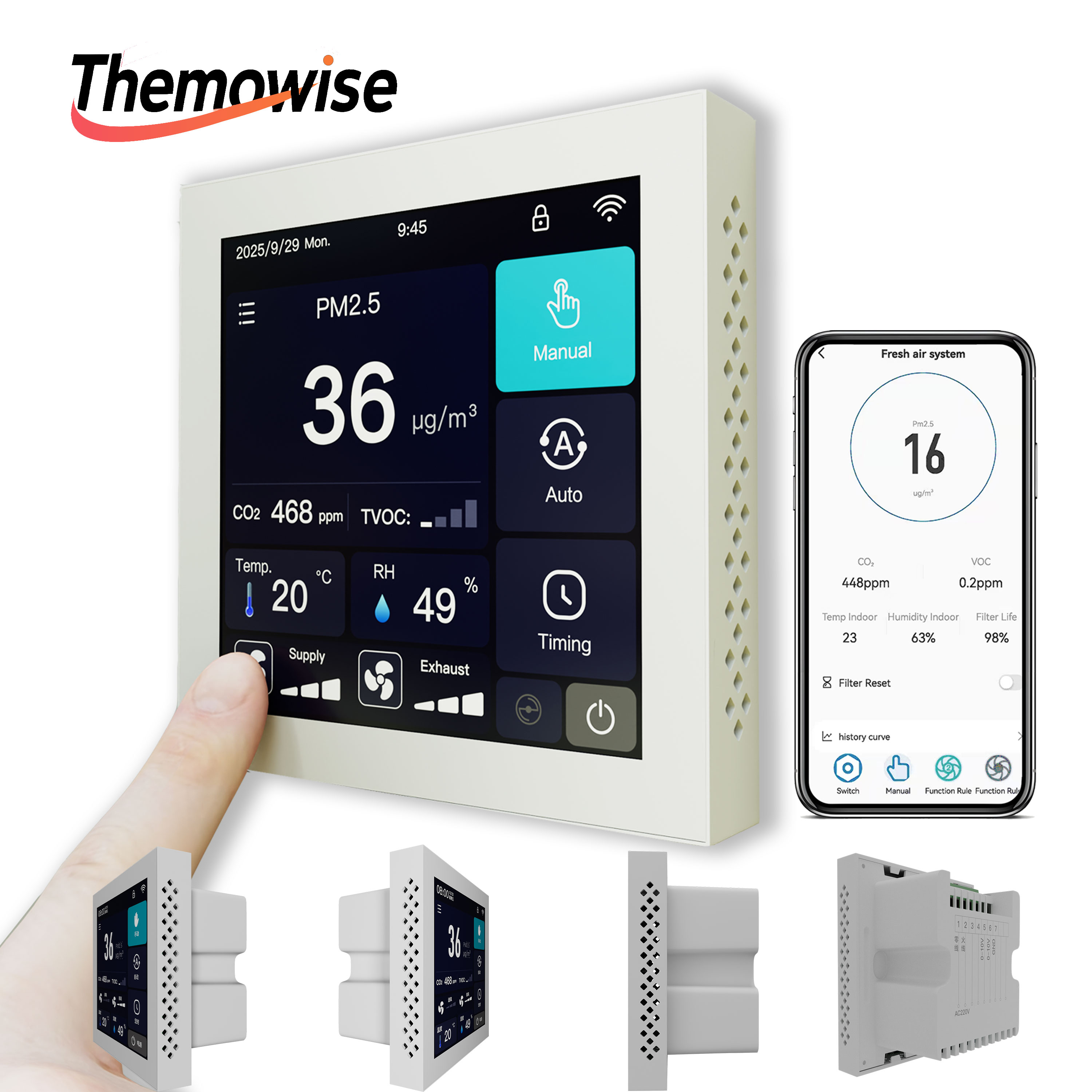 WIFI Home Smart Air Quality Ma - Smart Home Ventilation System ulasan dan harga