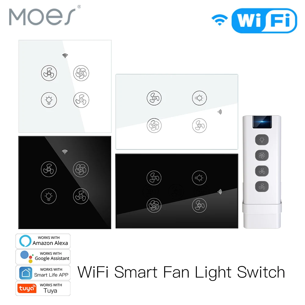 New WiFi RF Smart Ceiling Fan  - Smart Home Ventilation System ulasan dan harga