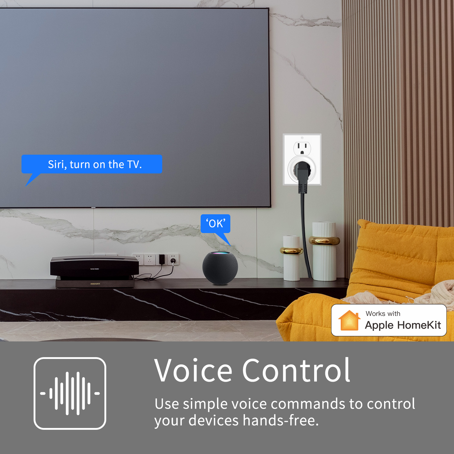 HomeKit US Round Smart Plug 10 - Smart Home Group ulasan dan harga