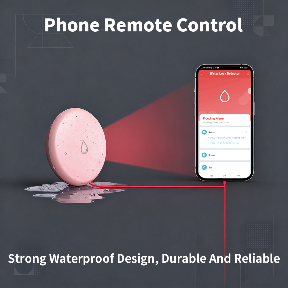 Zigbee Leakage Sensor LED Imme - Smart Home Green ulasan dan harga