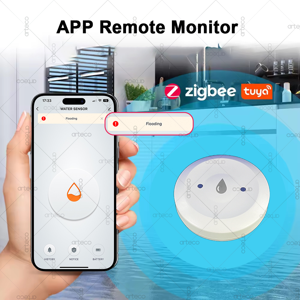 Tuya Smart Zigbee Water Sensor - Smart Home Zentrale ulasan dan harga