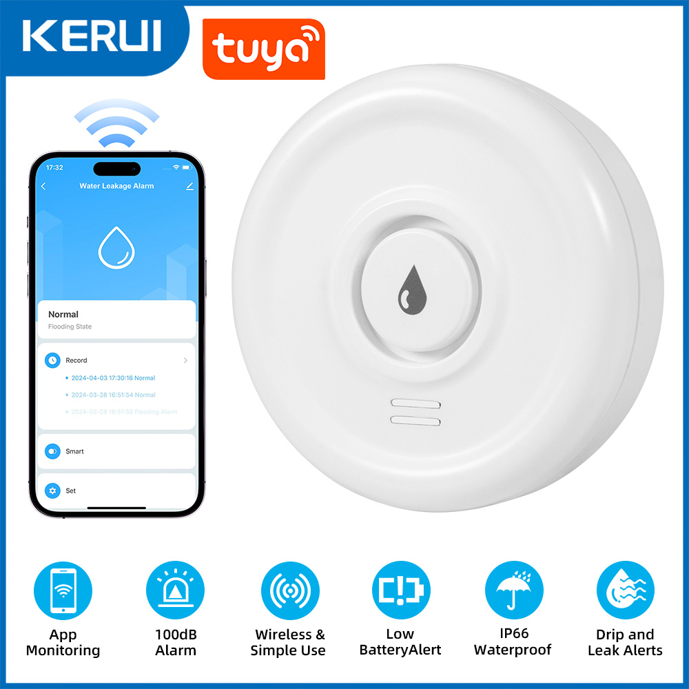 KERUI Tuya Smart Life WiFi Wat - Smart Home Green ulasan dan harga
