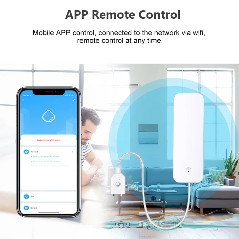 ZigBee WiFi Water Leak Sensor  - Smart Home Green ulasan dan harga