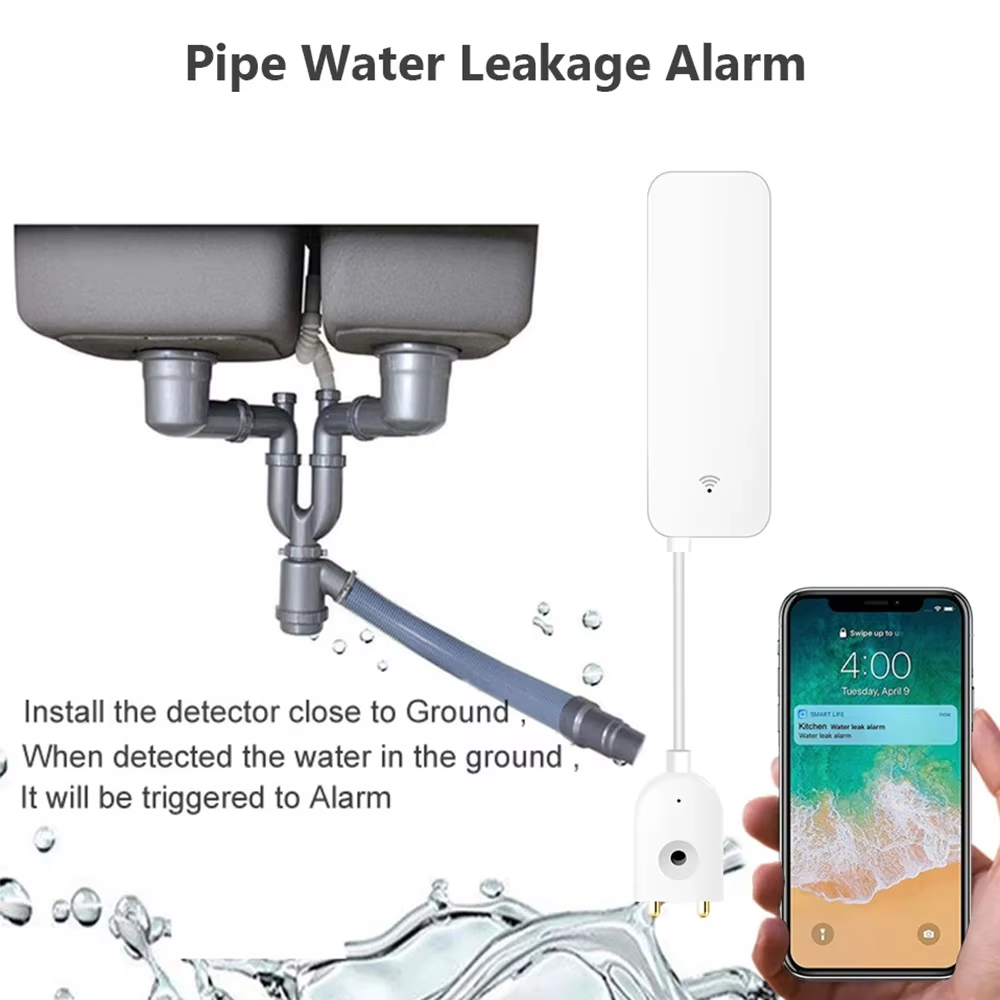 ZigBee WiFi Water Leak Sensor  - Smart Home Green ulasan dan harga