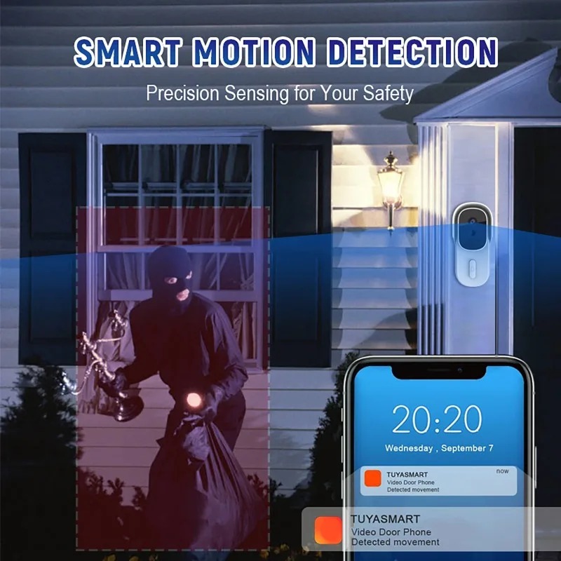 Tuya Smart Video Doorbell Two- - Smart Home Video ulasan dan harga