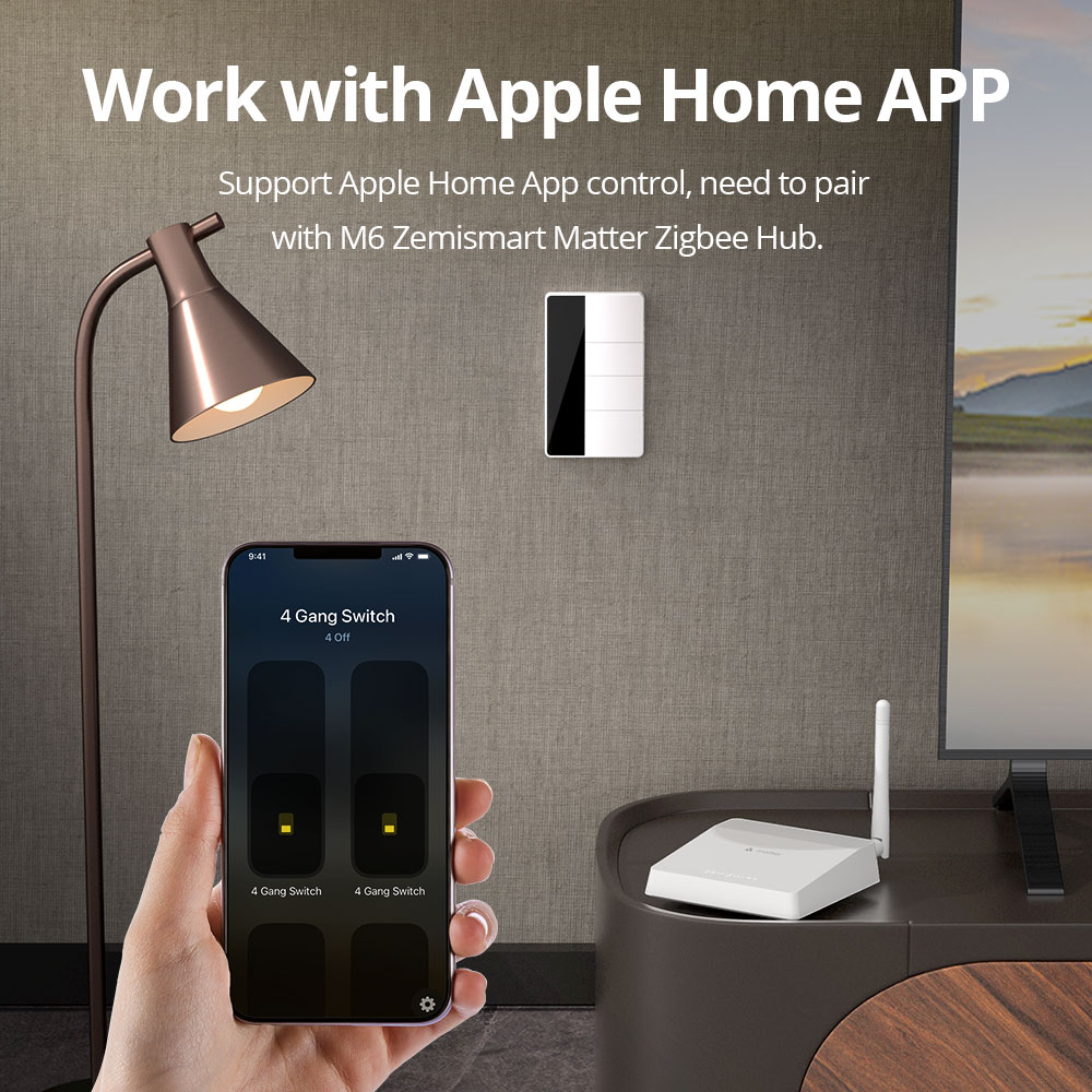 1234 Gang US Type Zigbee Push  - Smart Home Hub ulasan dan harga