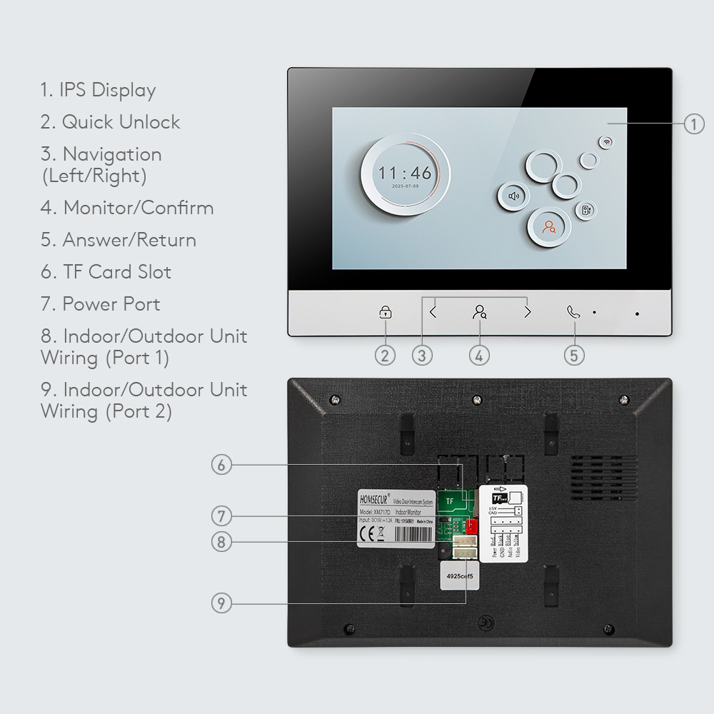 Tuya Smart WIFI Indoor Monitor - Smart Home Video ulasan dan harga