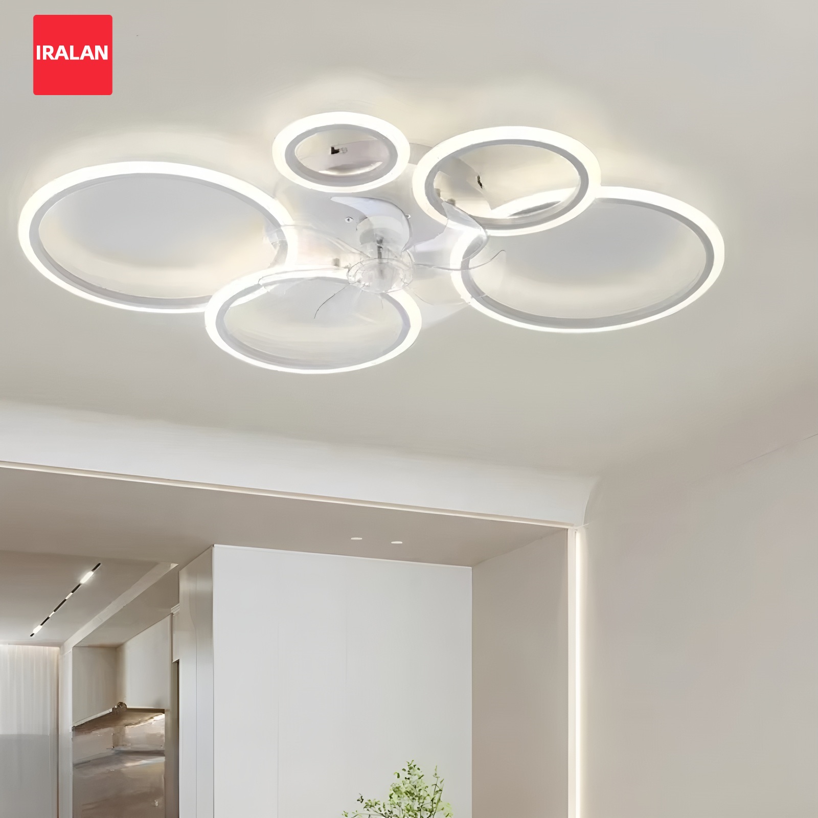 Ring Ceiling Fan with LED Ligh - Smart Home Ventilation System ulasan dan harga