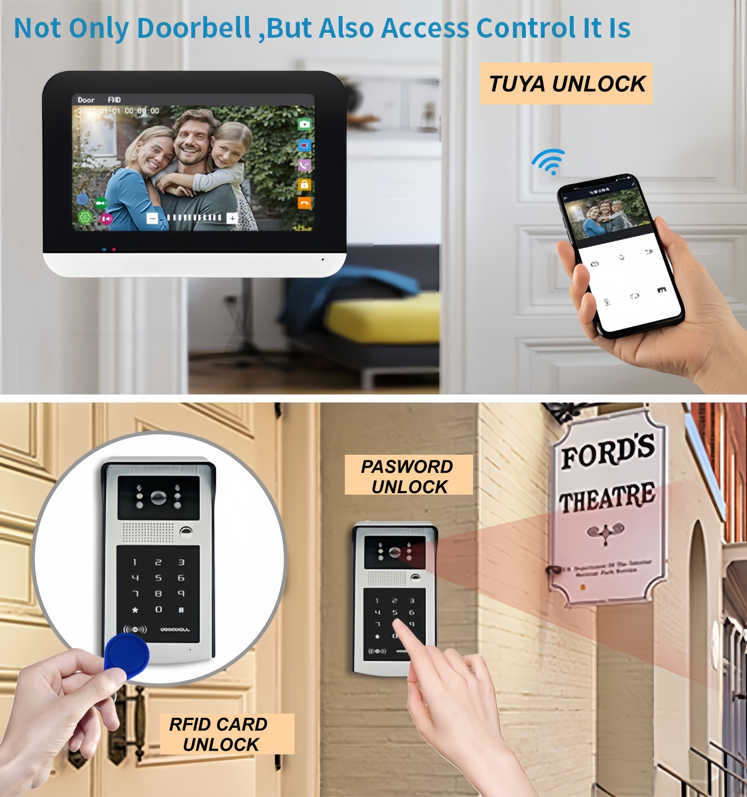 TUYA WIFI video intercom doorb - Smart Home Video ulasan dan harga