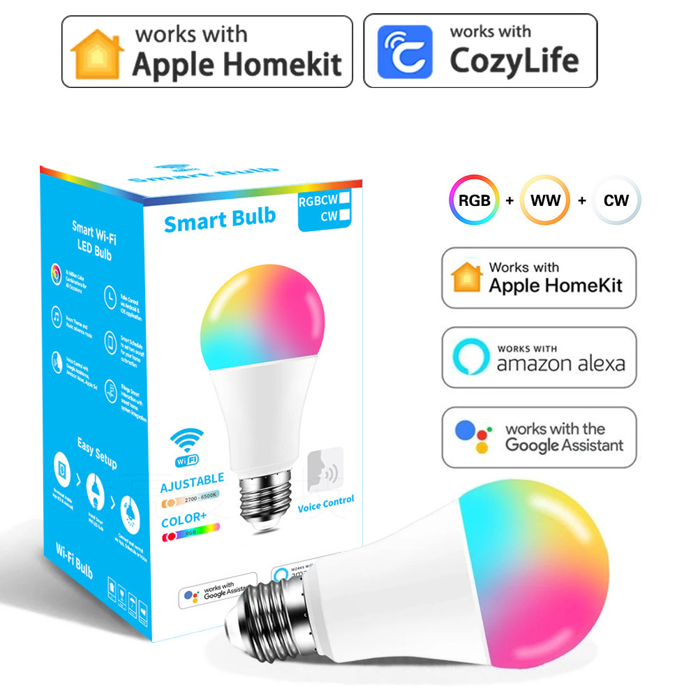 9W WiFi Homekit Light Lamp E27 - Smart Home Group ulasan dan harga