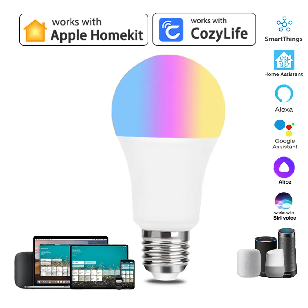 9W WiFi Homekit Light Lamp E27 - Smart Home Group ulasan dan harga