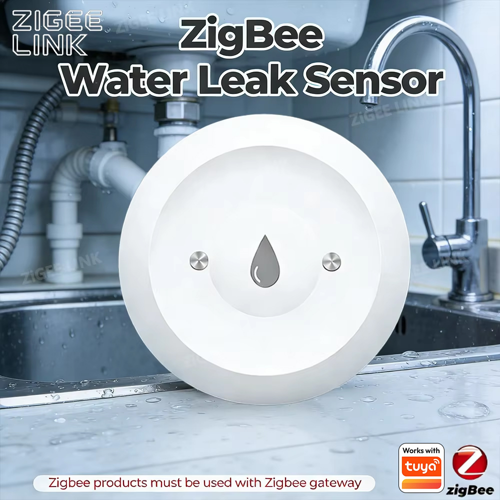 Zigbee Water Leak Sensor for T - Smart Home Green ulasan dan harga