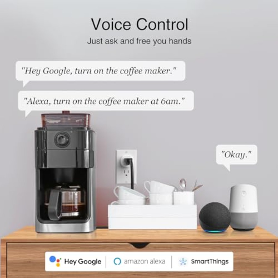 Plug, WiFi Smart Plugs Work wi - Smart Home Hub ulasan dan harga
