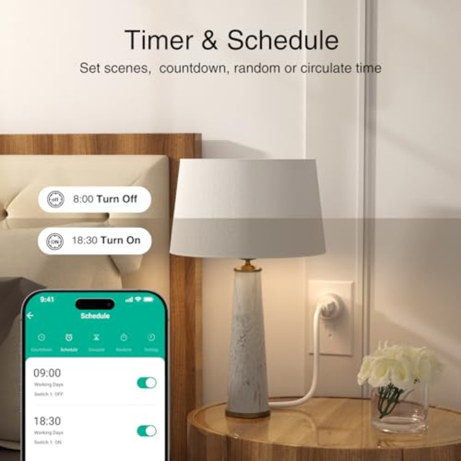 Plug, WiFi Smart Plugs Work wi - Smart Home Hub ulasan dan harga