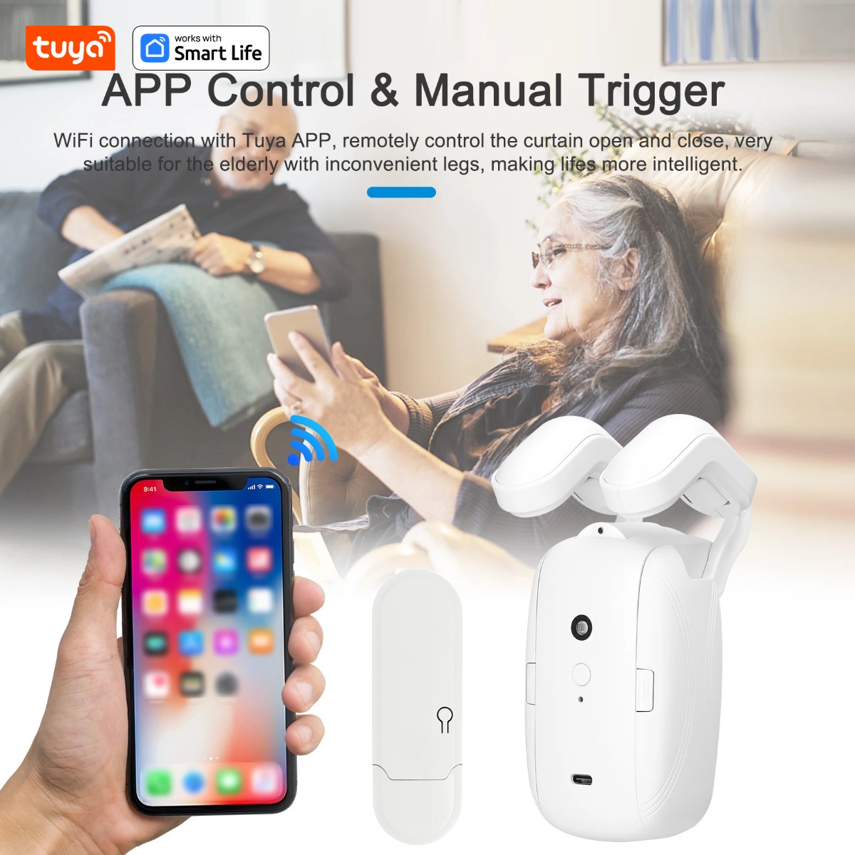 1/2PCS Tuya Smart WiFi Curtain - Smart Home Zentrale ulasan dan harga