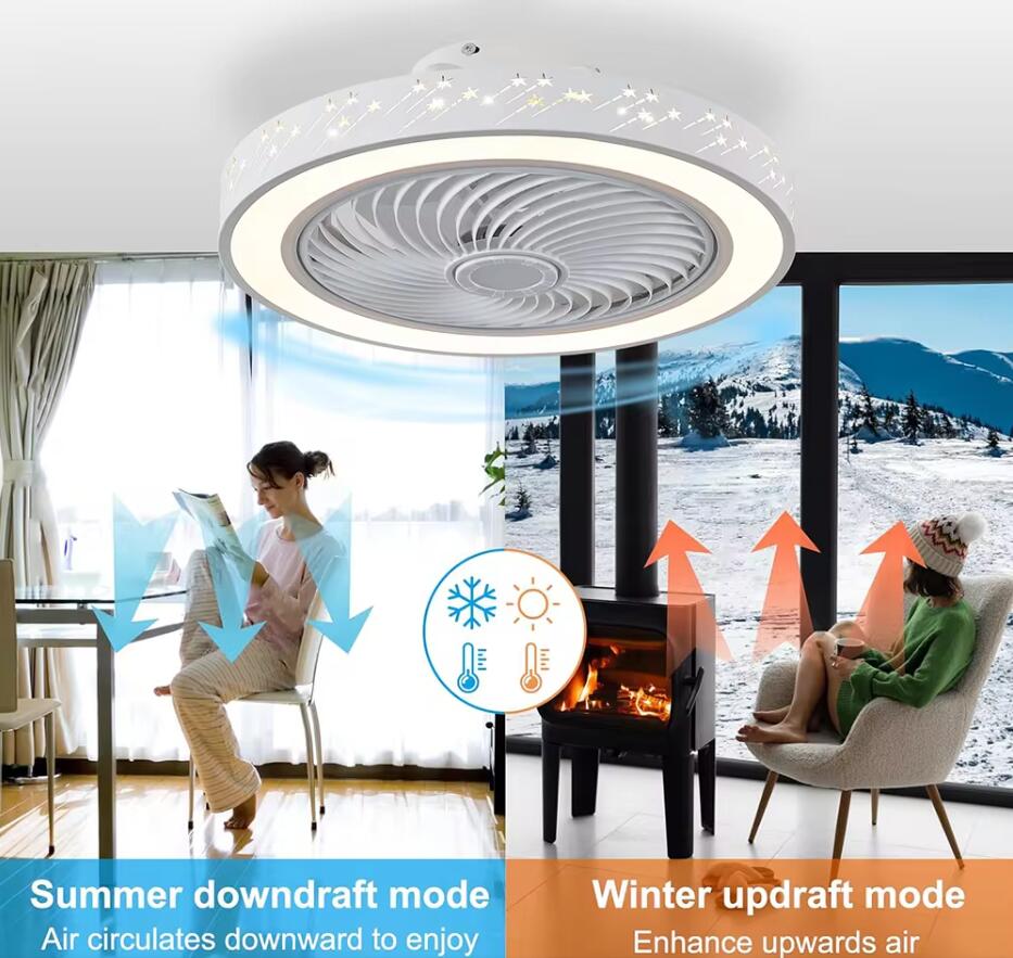 46CM Smart App Ceiling Fan wit - Smart Home Ventilation System ulasan dan harga