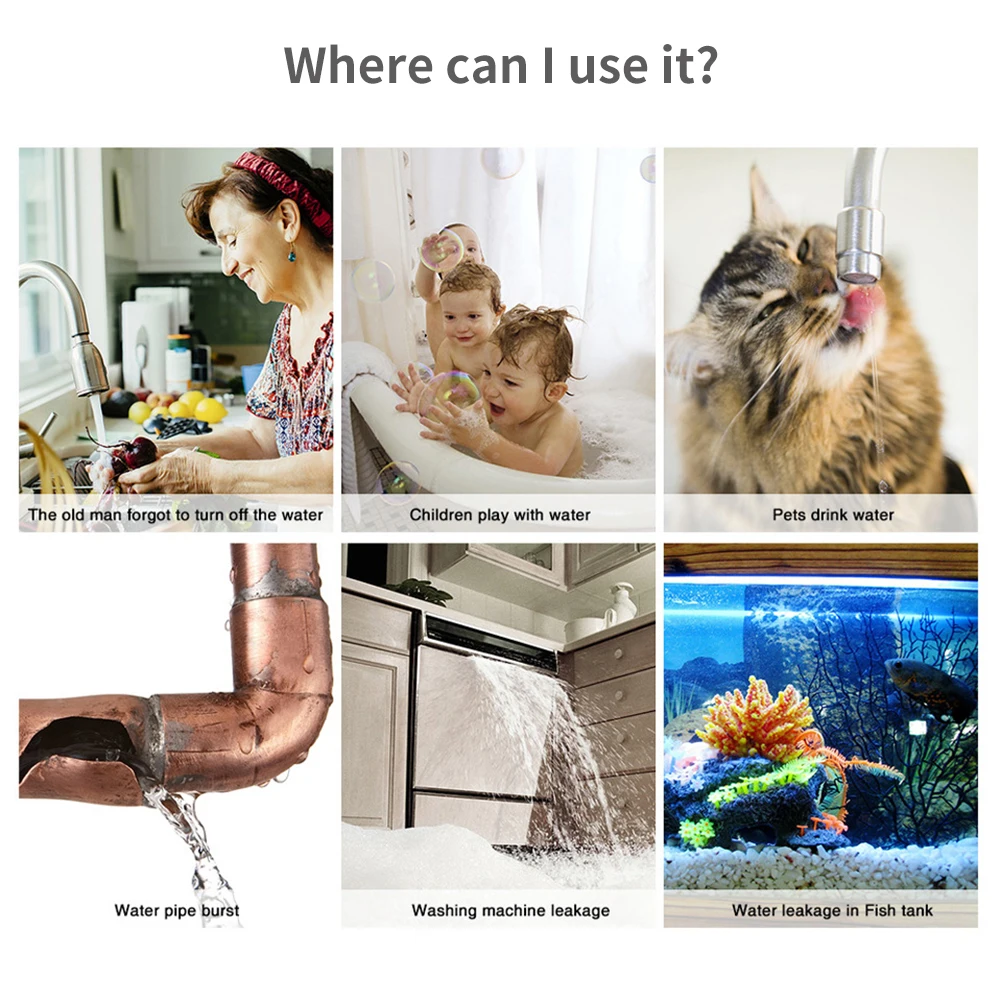 Tuya WiFi Zigbee Water Sensor  - Smart Home Green ulasan dan harga