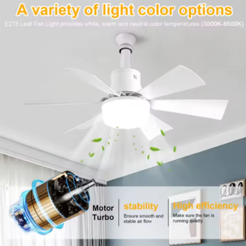 40W E27 LED Ceiling Fan Light  - Smart Home Ventilation System ulasan dan harga