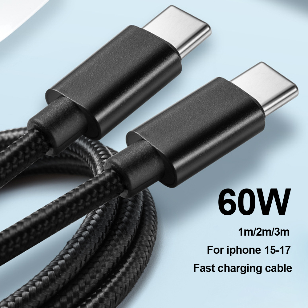 60W Braided USB C Cable 1M 2M  - Smart Home Samsung ulasan dan harga