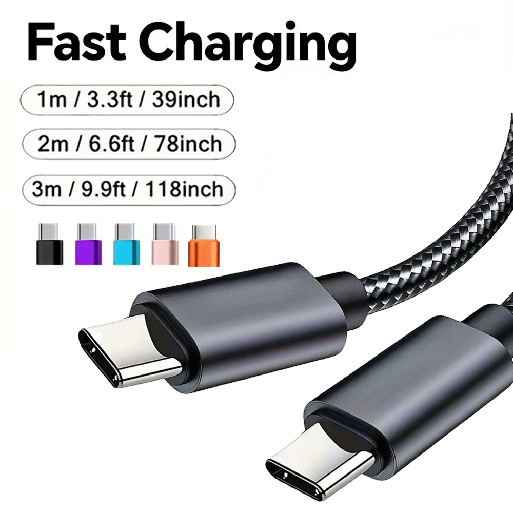 60W Braided USB C Cable 1M 2M  - Smart Home Samsung ulasan dan harga