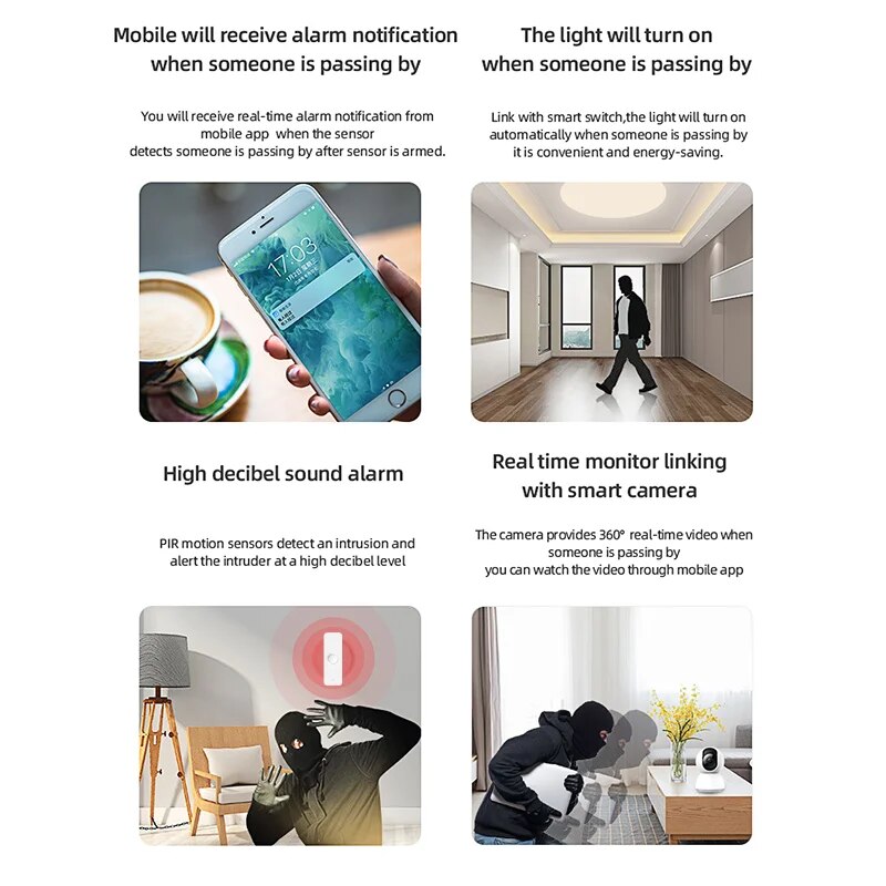 Tuya WiFi Zigbee PIR Motion Se - Smart Home Wiser ulasan dan harga