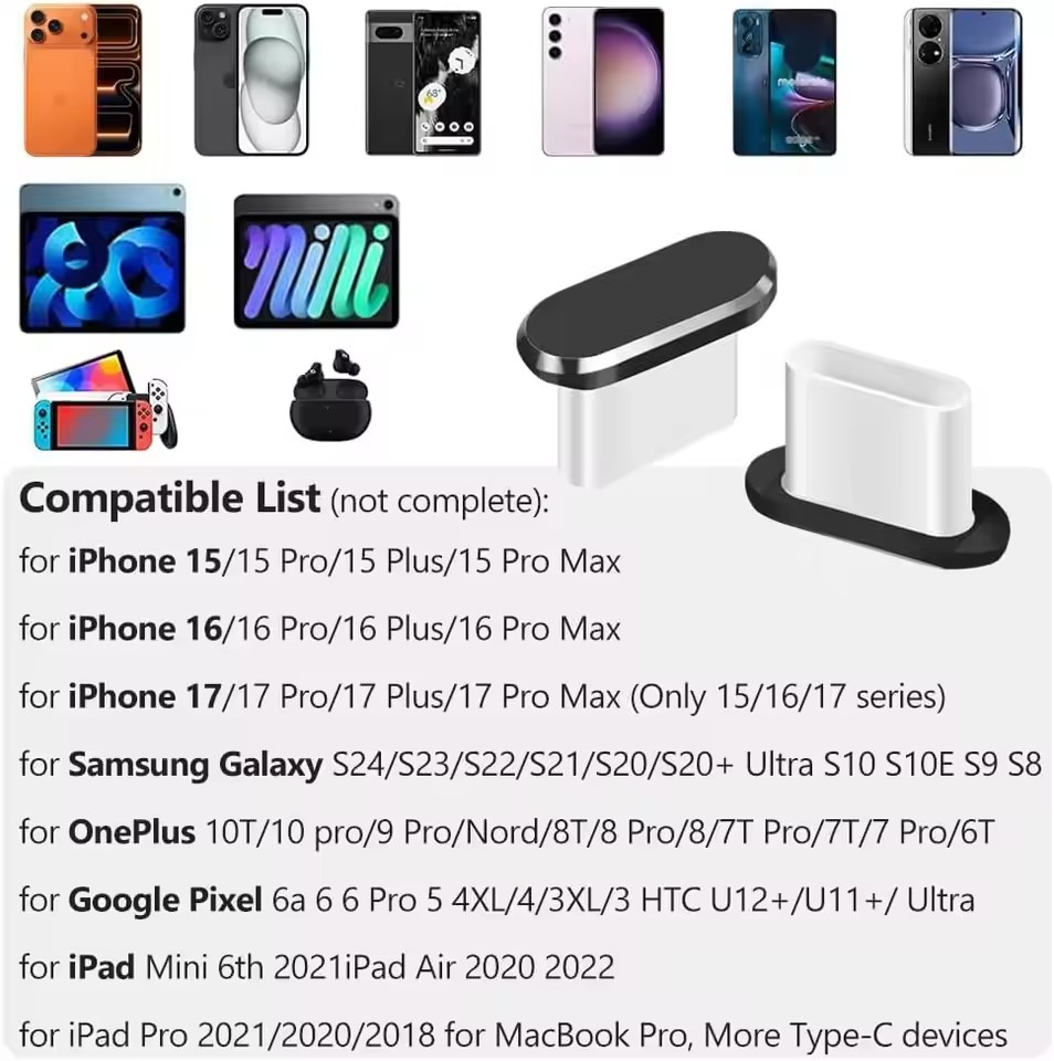 4Pcs USB C Dust Plug With Clea - Smart Home Samsung ulasan dan harga