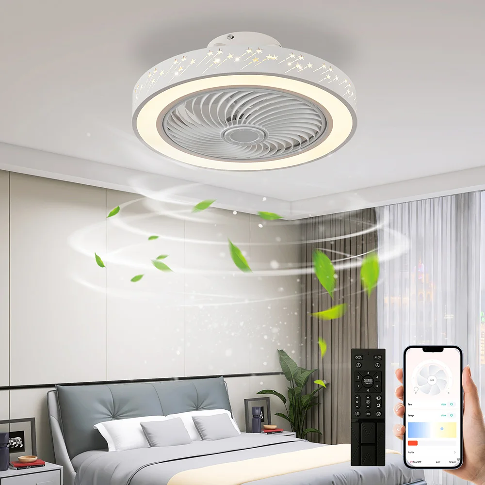 Smart App ceiling fan 46CM fan - Smart Home Ventilation System ulasan dan harga