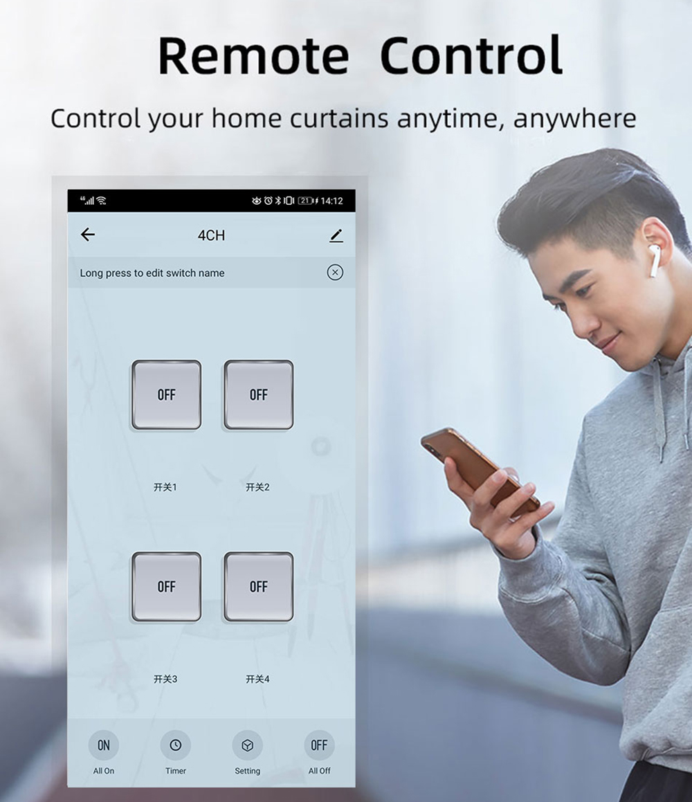Tuya 4CH Zigbee Switch Relay M - Smart Home Gateway ulasan dan harga