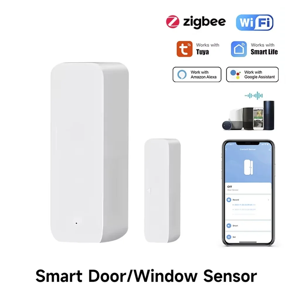Tuya Zigbee/WiFi Magnetic Door - Smart Home Gateway ulasan dan harga