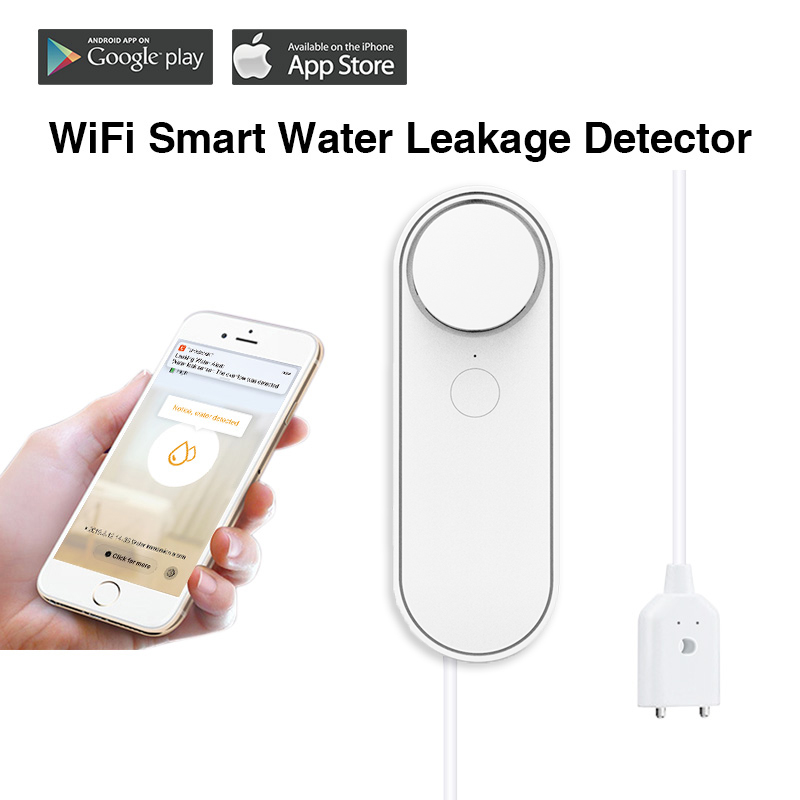3M/5M WiFi Water Leak Detector - Smart Home Green ulasan dan harga