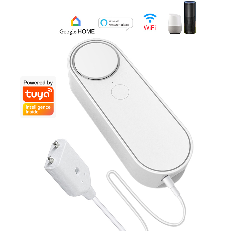 3M/5M WiFi Water Leak Detector - Smart Home Green ulasan dan harga