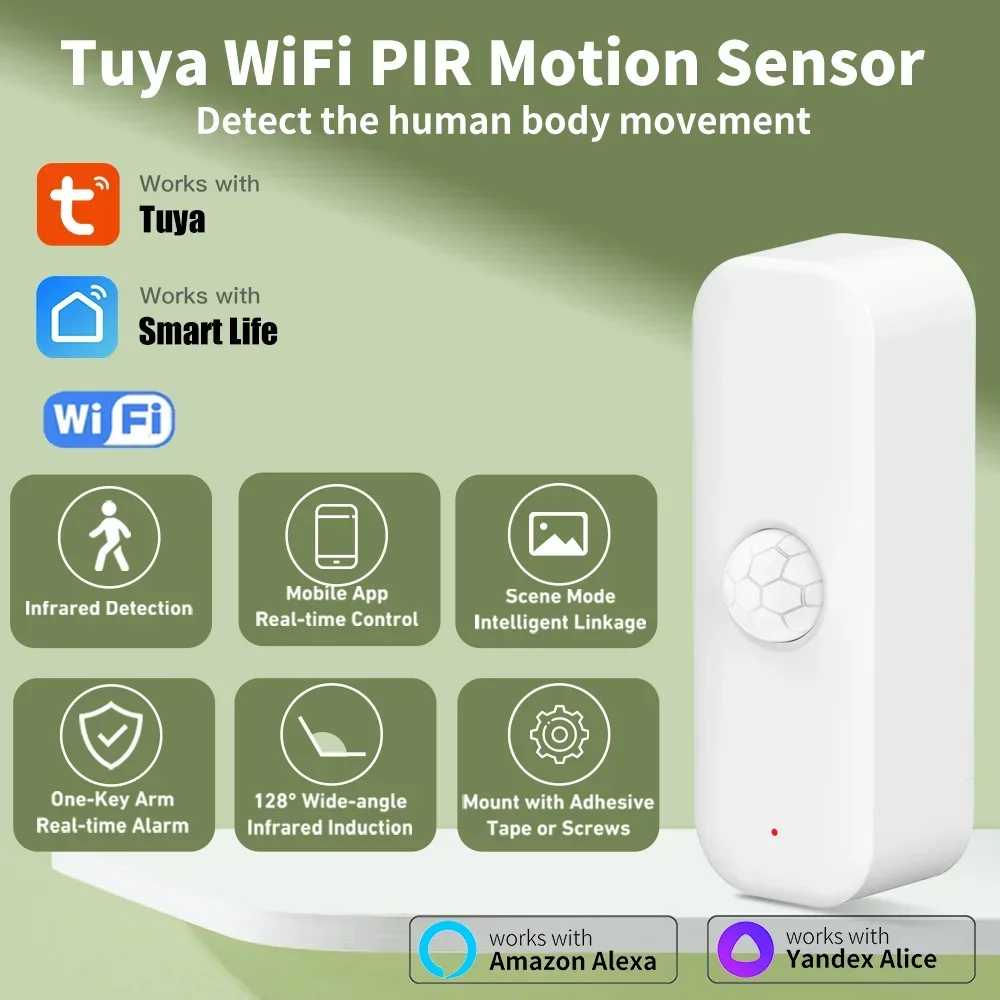 Tuya WiFI Motion Sensor PIR Sm - Smart Home Wiser ulasan dan harga