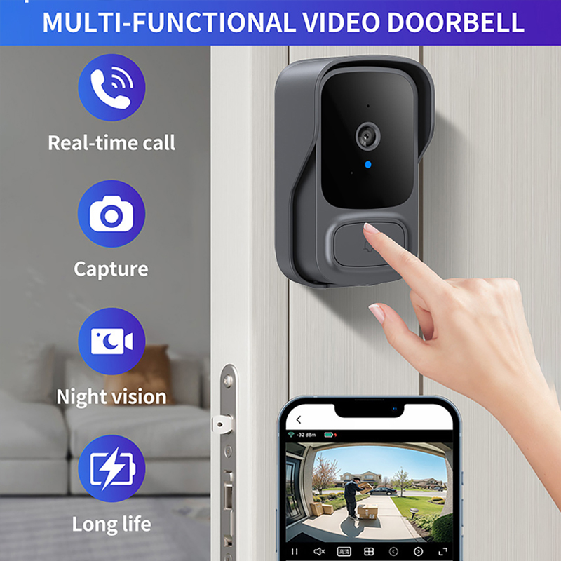 Tuay Wifi Doorbell Camera With - Smart Home Video Doorbell Installation ulasan dan harga