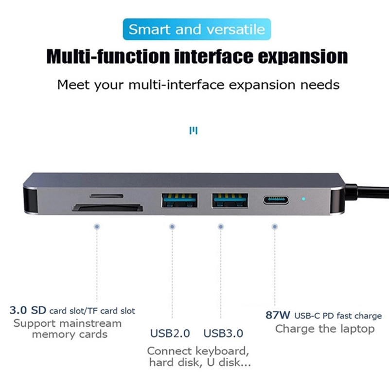 6 In 1 PD Type C Docking Stati - Smart Home Hub ulasan dan harga