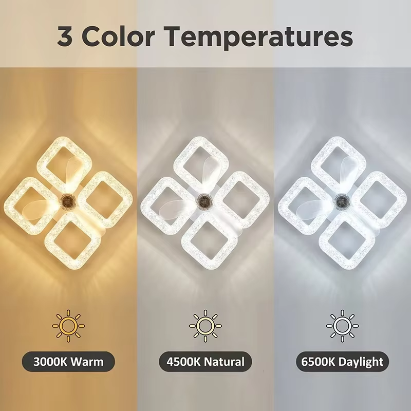 Smart LED Ceiling Fan Light 48 - Smart Home Ventilation System ulasan dan harga